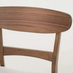 Best Sale 🤩 GDFStudio GDF Studio Helen Mid Century Dining Chair, Set Of 2, Light Beige/Natural Walnut 🎁 -Living Room Furniture Shop 5a31e7100f906aca 6109 w800 h800 b0 p0