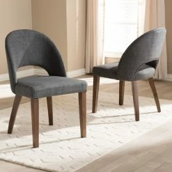 New ⌛ Baxton Studio Wesley Walnut Finished Wood Dining Chair, Set Of 2, Dark Gray ⌛ 9 New ⌛ Baxton Studio Wesley Walnut Finished Wood Dining Chair, Set Of 2, Dark Gray ⌛ -Living Room Furniture Shop 5b11272f0ae8dcd7 5149 w800 h800 b0 p0