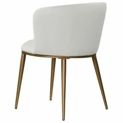 Best Pirce 🥰 MOD The Almar Dining Chair, White And Brushed Gold, Faux Leather And Iron, Set Of 2 🥰 -Living Room Furniture Shop 5be1d5a70274151c 1313 w800 h800 b1 p0