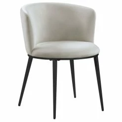Cheap 💯 Meridian Furniture Skylar Dining Chair, Set Of 2, Cream Velvet, Matte Black Iron Legs ✔️ -Living Room Furniture Shop 5ce1074a02741517 3289 w800 h800 b1 p0