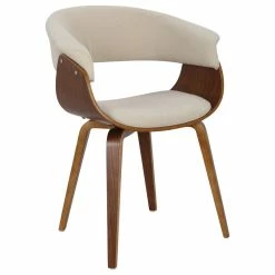 Best deal ๐ MOD The Antonia Accent Chair, Cream, Fabric And Wood ๐