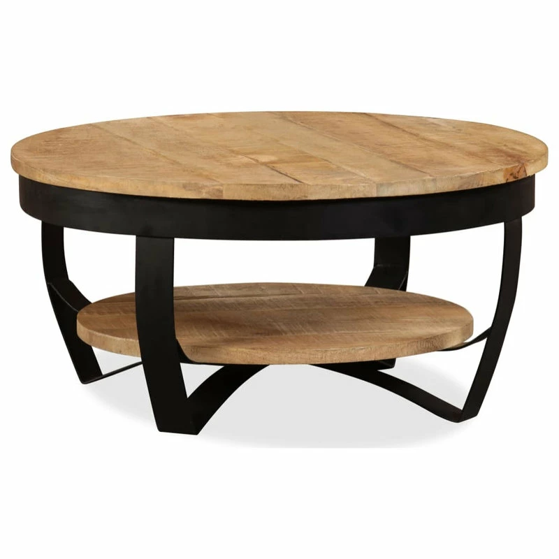 New ๐ Vida XL LLC VidaXL Solid Rough Mango Wood Coffee Table 25.6" Living Room Desk Side Stand ๐ 1 New ๐ Vida XL LLC VidaXL Solid Rough Mango Wood Coffee Table 25.6" Living Room Desk Side Stand ๐