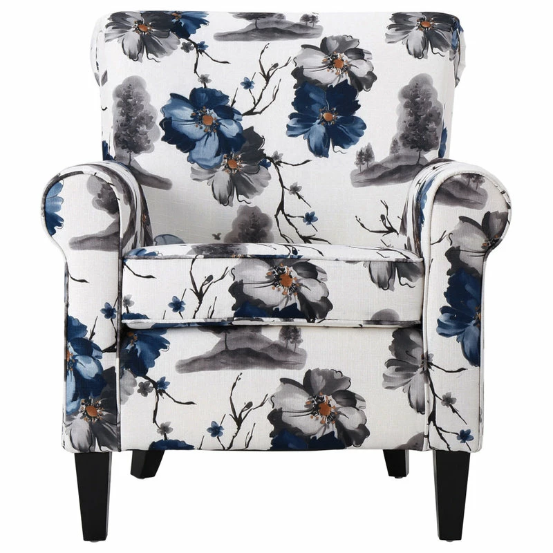 Top 10 ⌛ GDFStudio GDF Studio Manon Blue & White Floral Print Fabric Club Chair 💯 1 Top 10 ⌛ GDFStudio GDF Studio Manon Blue & White Floral Print Fabric Club Chair 💯