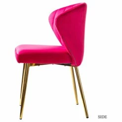 Promo 🛒 MOD The Audrey Dining Chair, Velvet, Set Of 2, Fuchsia 🌟 -Living Room Furniture Shop 60218be00059231a 9620 w800 h800 b1 p0