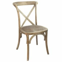 Buy ๐ Flash Furniture Advantage X-Back Chair In Natural White Grain ๐
