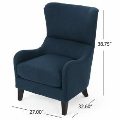 Best Sale 🧨 GDFStudio GDF Studio Quinn Navy Blue Fabric Sofa Chair, Navy Blue 🧨 -Living Room Furniture Shop 6571ef1d039c0616 9784 w800 h800 b1 p0