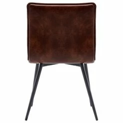 New ⌛ Duhome Elegant Lifestyle Set Of 4 Minimalist Faux Leather Side Chairs For Dining Room, Dark Brown 🌟 -Living Room Furniture Shop 6591b885004717ac 7367 w800 h800 b1 p0