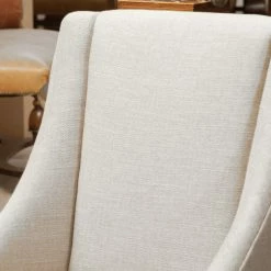 Deals 💯 GDFStudio GDF Studio Claudia Contemporary Upholstered Dining Chairs, Set Of 2, Natural/Bro 😀 -Living Room Furniture Shop 666116ef0f9314d6 9242 w800 h800 b0 p0