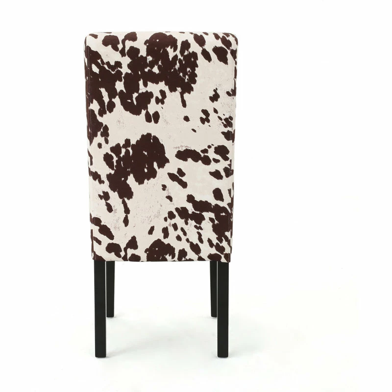 Discount 👏 GDFStudio Percival Upholstered Dining Chairs, Set Of 2, Milk Cow + Dark Brown, Velvet 🎉 11 Discount 👏 GDFStudio Percival Upholstered Dining Chairs, Set Of 2, Milk Cow + Dark Brown, Velvet 🎉 - Image 11