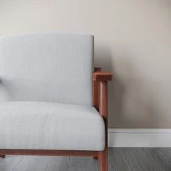 New ✨ Belleze Accent Chair Living Room Upholstered Armchair, Light Gray 👏 -Living Room Furniture Shop 68b1525f0200cc80 7572 w800 h800 b0 p0