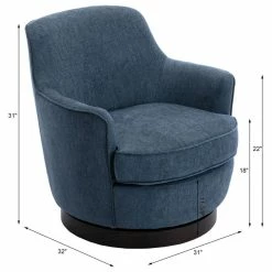 Cheapest 😉 Comfort Pointe Reese Cadet Blue Wood Base Swivel Chair ✔️ -Living Room Furniture Shop 6b212c2a0fc9271c 6199 w800 h800 b1 p0