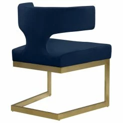 Flash Sale 🎉 MOD The Eve Dining Chair, Navy And Gold, Velvet And Metal ⌛ -Living Room Furniture Shop 70913e0e02741605 0748 w800 h800 b1 p0