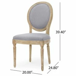 Outlet 👍 GDFStudio Jerome French Country Dining Chairs, Set Of 4, Light Gray/Natural, Fabric, Rubberwood 🎁 14 Outlet 👍 GDFStudio Jerome French Country Dining Chairs, Set Of 4, Light Gray/Natural, Fabric, Rubberwood 🎁 -Living Room Furniture Shop 73a1f2dd02399308 9489 w800 h800 b1 p0