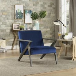 New 🔔 Lexicon Home Ride Accent Chair, Navy 🔔 -Living Room Furniture Shop 73e130080d556724 0535 w800 h800 b0 p0