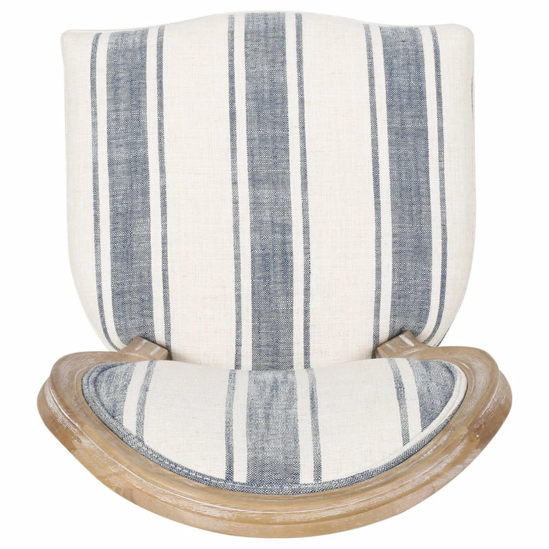 Best Pirce 👍 GDFStudio Lariya French Country Fabric Dining Chairs (Set Of 2), Dark Blue Line + Natural ✔️ 10 Best Pirce 👍 GDFStudio Lariya French Country Fabric Dining Chairs (Set Of 2), Dark Blue Line + Natural ✔️ - Image 10