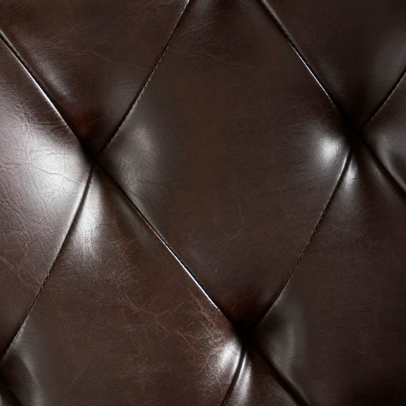 Deals ⭐ GDFStudio Solvang Contemporary Oversized Tufted Leather Club Chair, Hazelnut Brown 🛒 5 Deals ⭐ GDFStudio Solvang Contemporary Oversized Tufted Leather Club Chair, Hazelnut Brown 🛒 - Image 5