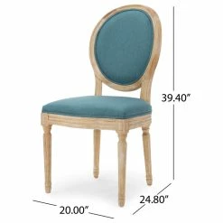 Deals ๐งจ GDFStudio GDF Studio Phinnaeus French Country Fabric Dining Chairs (Set Of 2), Dark Teal โญ 12 Deals ๐งจ GDFStudio GDF Studio Phinnaeus French Country Fabric Dining Chairs (Set Of 2), Dark Teal โญ -Living Room Furniture Shop 7741913801b84c40 6430 w800 h800 b1 p0