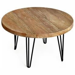 Coupon 🤩 Welland Industries LLC Rustic Round Old Elm Coffee Table 🎉