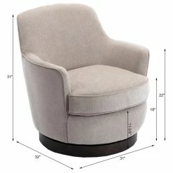 Flash Sale 🛒 Comfort Pointe Reese Oatmeal Wood Base Swivel Chair 🎁 15 Flash Sale 🛒 Comfort Pointe Reese Oatmeal Wood Base Swivel Chair 🎁 -Living Room Furniture Shop 7d81cc730fc92755 9994 w800 h800 b1 p0