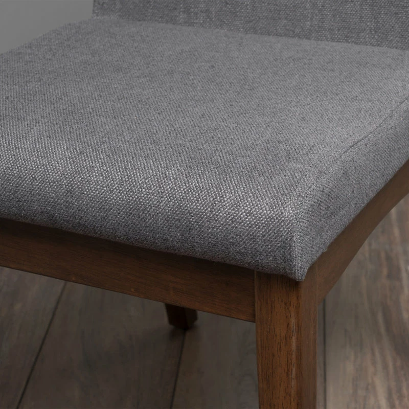 Best Pirce 🔥 GDFStudio GDF Studio Gertrude Fabric & Wood Finish Dining Chairs, Set Of 2, Dark Gray/Waln 😍 10 Best Pirce 🔥 GDFStudio GDF Studio Gertrude Fabric & Wood Finish Dining Chairs, Set Of 2, Dark Gray/Waln 😍 - Image 10