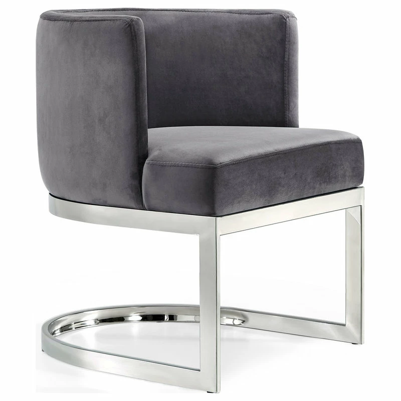 Flash Sale ๐ Meridian Furniture Gianna Velvet Dining Chair, Gray, Chrome Base ๐งจ 1 Flash Sale ๐ Meridian Furniture Gianna Velvet Dining Chair, Gray, Chrome Base ๐งจ