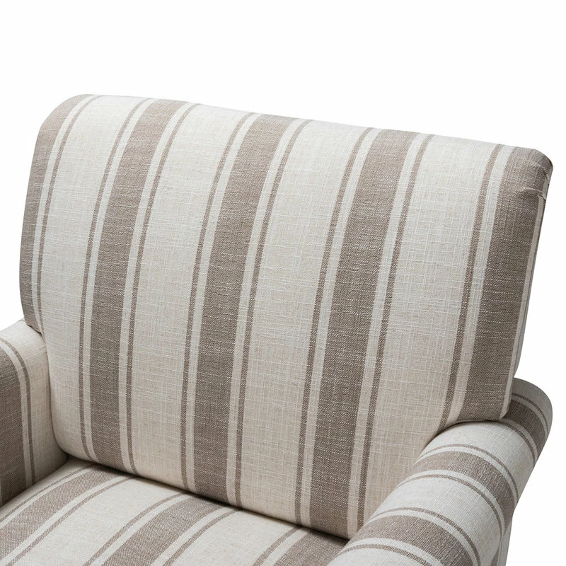 Coupon ๐งจ Karat Home Stripe Armchair Set Of 2, Tan ๐ 7 Coupon ๐งจ Karat Home Stripe Armchair Set Of 2, Tan ๐ - Image 7