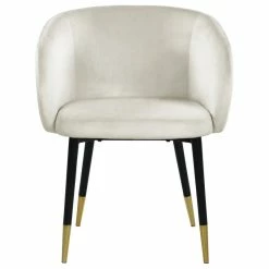 Outlet ๐ MOD The Soho Dining Chair, Cream, Velvet ๐