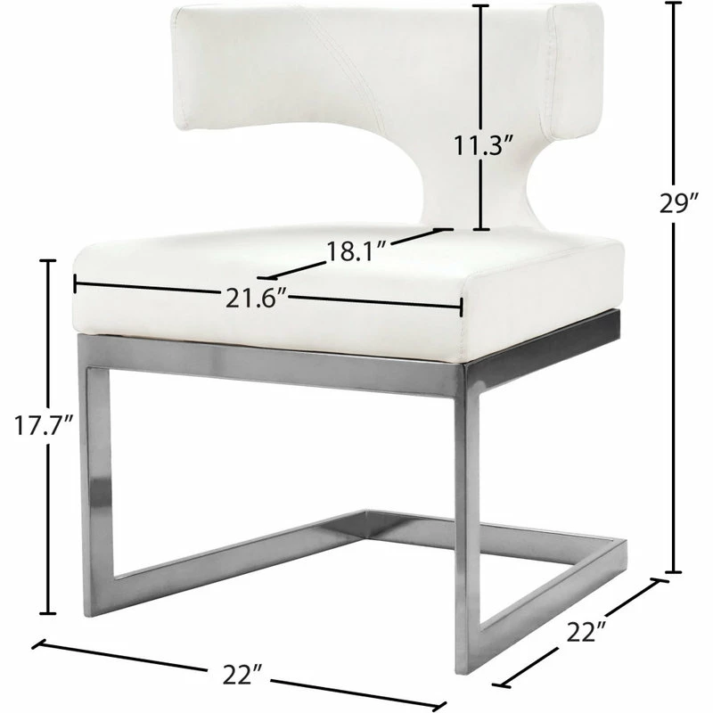 Coupon 🤩 MOD The Eve Dining Chair, White And Chrome, Faux Leather And Metal 😀 7 Coupon 🤩 MOD The Eve Dining Chair, White And Chrome, Faux Leather And Metal 😀 - Image 7