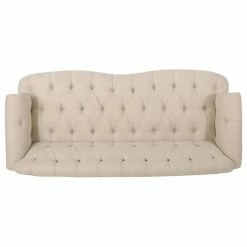 Cheap 🤩 GDFStudio Jaziel Deep Tufted Sofa With Nailhead Trim, Beige/Dark Brown 🔔 -Living Room Furniture Shop 800120950f90668e 8952 w800 h800 b1 p0