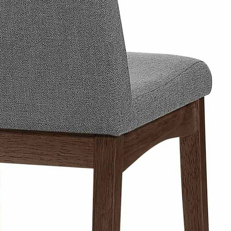 Best Pirce 🔥 GDFStudio GDF Studio Gertrude Fabric & Wood Finish Dining Chairs, Set Of 2, Dark Gray/Waln 😍 5 Best Pirce 🔥 GDFStudio GDF Studio Gertrude Fabric & Wood Finish Dining Chairs, Set Of 2, Dark Gray/Waln 😍 - Image 5