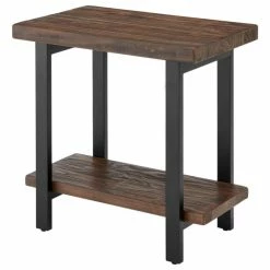 Flash Sale 😀 Bolton Furniture, Inc. Pomona Metal And Wood End Table 🧨