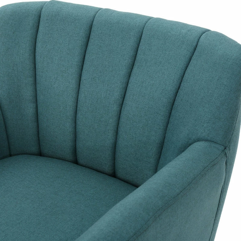 Brand new 🥰 GDFStudio GDF Studio Madelyn Mid Century Modern Fabric Club Chair, Dark Teal 😉 8 Brand new 🥰 GDFStudio GDF Studio Madelyn Mid Century Modern Fabric Club Chair, Dark Teal 😉 - Image 8