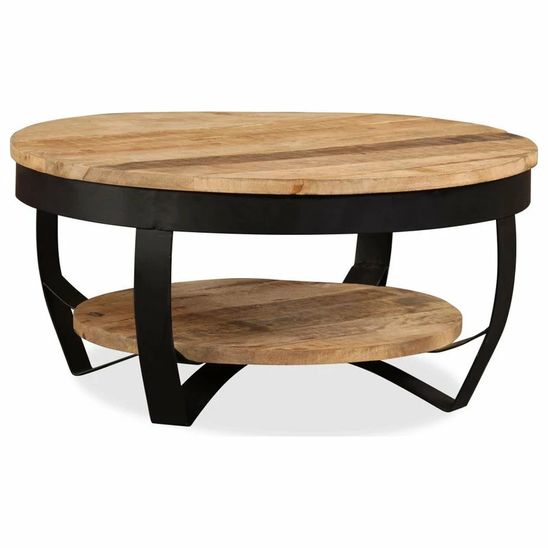 New ๐ Vida XL LLC VidaXL Solid Rough Mango Wood Coffee Table 25.6" Living Room Desk Side Stand ๐ 4 New ๐ Vida XL LLC VidaXL Solid Rough Mango Wood Coffee Table 25.6" Living Room Desk Side Stand ๐ - Image 4