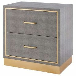 Brand new 😀 New Pacific Direct Inc. Edinburgh 2-Drawer Faux Shagreen End Table 😀