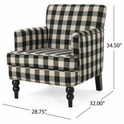 Budget π₯ GDFStudio GDF Studio Eve Tufted Fabric Club Chair, Black Checkerboard/Dark Brown β€οΈ 10 Budget π₯ GDFStudio GDF Studio Eve Tufted Fabric Club Chair, Black Checkerboard/Dark Brown β€οΈ -Living Room Furniture Shop 9351e58a01b70a61 1128 w800 h800 b1 p0
