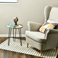 Discount 🛒 Welland Industries LLC Taylor Side Table Reclaimed Wood, Round 🛒 -Living Room Furniture Shop 969137780cb8b796 0115 w800 h800 b0 p0