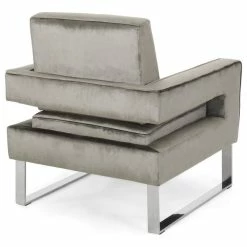 Cheapest 🎉 GDFStudio Kerman Modern Glam Velvet Club Chair, Gray/Silver ⭐ -Living Room Furniture Shop 993108a90f906bbe 8681 w800 h800 b1 p0