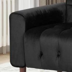 Flash Sale 🔥 GDFStudio GDF Studio Betsy Modern Button-Tufted Waffle Stitching Velvet Armchair, Black 😉 11 Flash Sale 🔥 GDFStudio GDF Studio Betsy Modern Button-Tufted Waffle Stitching Velvet Armchair, Black 😉 -Living Room Furniture Shop 99a160da0f931b2a 4943 w800 h800 b0 p0
