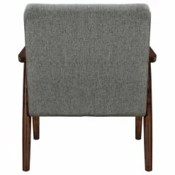 Coupon 👏 HomeFare Wood Frame Mid-Century Modern Accent Chair, Gray 💯 -Living Room Furniture Shop 9e31031901e5a5cb 1255 w800 h800 b1 p0 1 1