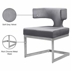 Promo 😀 MOD The Eve Dining Chair, Gray And Chrome, Velvet And Metal 🔥 14 Promo 😀 MOD The Eve Dining Chair, Gray And Chrome, Velvet And Metal 🔥 -Living Room Furniture Shop a071baa7027415d7 0745 w800 h800 b1 p0