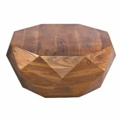 Cheap ⌛ Benzara, Woodland Imprts, The Urban Port Diamond Shape Acacia Wood Coffee Table With Smooth Top Dark Brown ⌛