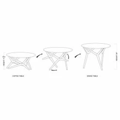 New ⌛ Boraam Industries, Inc. Boraam Sydney Adjustable Table 😀 -Living Room Furniture Shop a3c1ab4f0ebed36c 4502 w800 h800 b1 p0