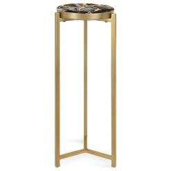 Promo 🔥 Uniek Aguilar Glam Drink Table, Gold/Black 8x8x23 🤩
