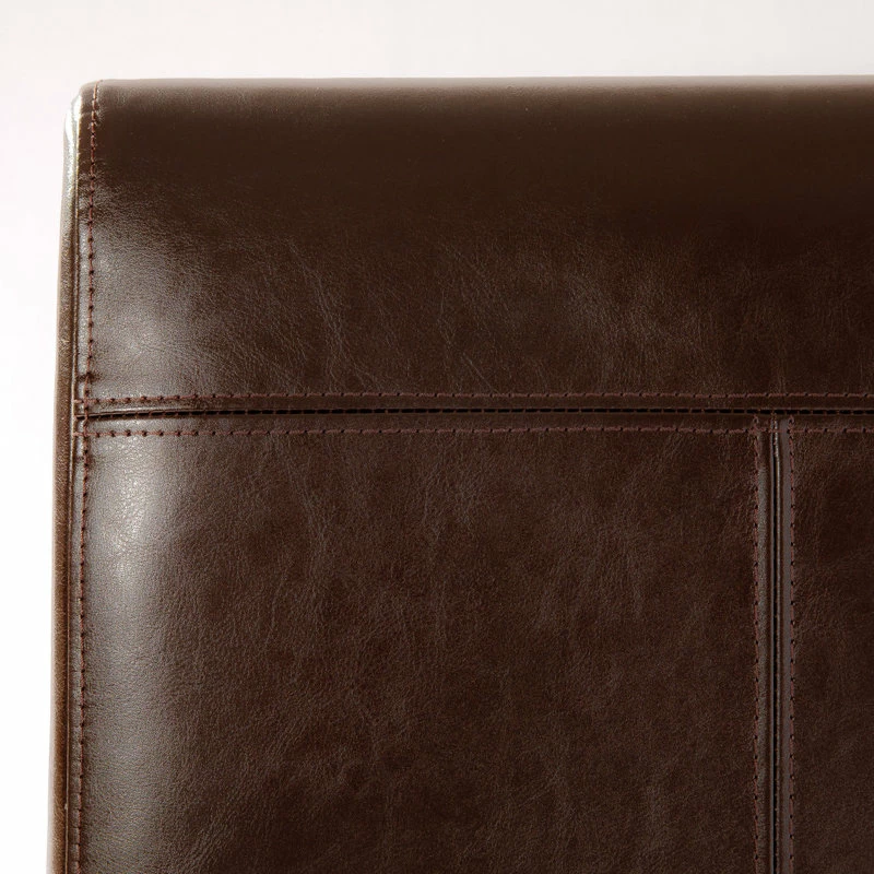 Deals ✔️ GDFStudio GDF Studio Percival T-stitched Chocolate Brown Leather Dining Chairs, Brown, Set ✨ 5 Deals ✔️ GDFStudio GDF Studio Percival T-stitched Chocolate Brown Leather Dining Chairs, Brown, Set ✨ - Image 5