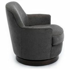 Budget 🤩 Comfort Pointe Reese Charcoal Wood Base Swivel Chair 💯 -Living Room Furniture Shop aa51f2820fc926ea 6216 w800 h800 b1 p0