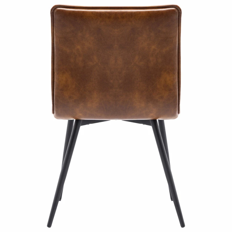 Budget ⭐ Duhome Elegant Lifestyle Set Of 4 Minimalist Faux Leather Side Chairs For Dining Room, Yellowish-Brown 🌟 5 Budget ⭐ Duhome Elegant Lifestyle Set Of 4 Minimalist Faux Leather Side Chairs For Dining Room, Yellowish-Brown 🌟 - Image 5