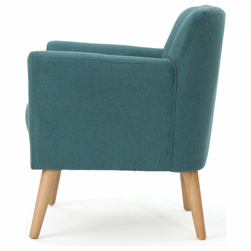 Brand new 🥰 GDFStudio GDF Studio Madelyn Mid Century Modern Fabric Club Chair, Dark Teal 😉 5 Brand new 🥰 GDFStudio GDF Studio Madelyn Mid Century Modern Fabric Club Chair, Dark Teal 😉 - Image 5