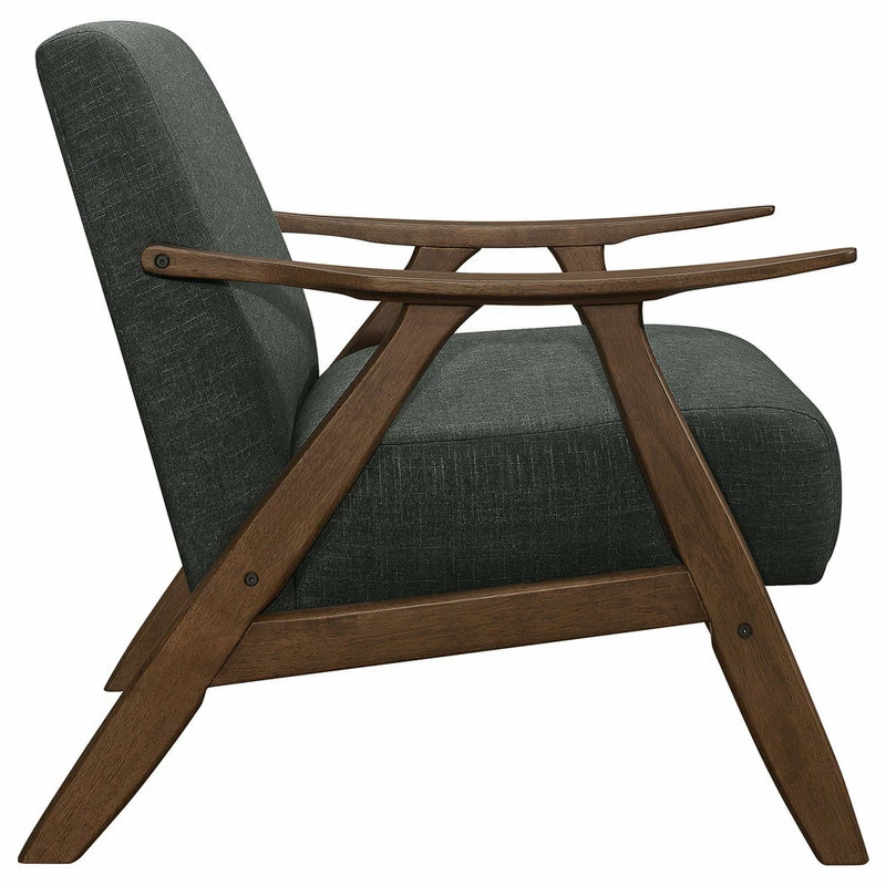 Budget 🧨 Lexicon Home Verona Accent Chair, Dark Gray ❤️ 3 Budget 🧨 Lexicon Home Verona Accent Chair, Dark Gray ❤️ - Image 3