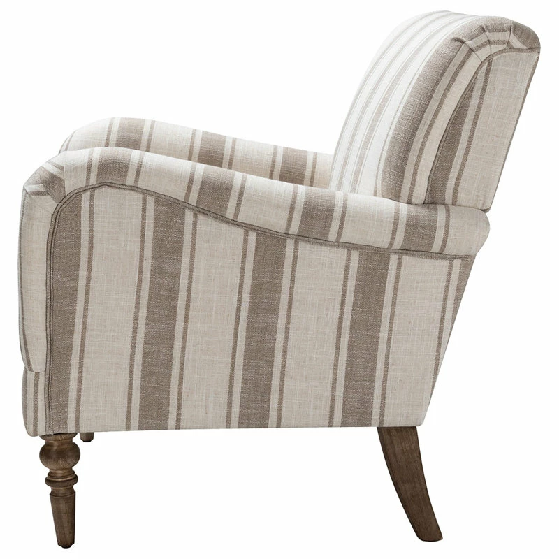 Coupon ๐งจ Karat Home Stripe Armchair Set Of 2, Tan ๐ 3 Coupon ๐งจ Karat Home Stripe Armchair Set Of 2, Tan ๐ - Image 3