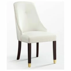 Coupon ✨ MOD The Grand Dining Chair, Set Of 2, White Leather Pu/Goldtone 💯 -Living Room Furniture Shop b4d1832d0e9f6959 2193 w800 h800 b1 p0